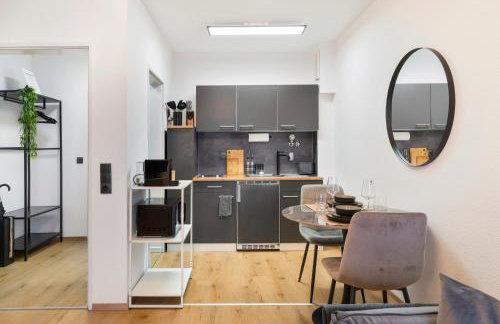 Moss & Gold Neu-Ulm - BRIGHT Collection - Studio für 3 mit Parkplatz, Küche, Arbeitsplatz - Foto 13