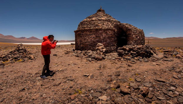 Fotografando il rifugio della Laguna Brava
