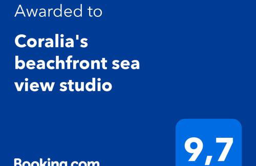 Coralia's beachfront sea view studio - Foto 45