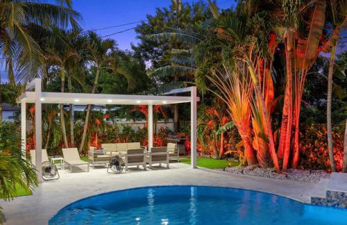 VillaLee-Jungle Palm Island white marble pool Area - Foto 5