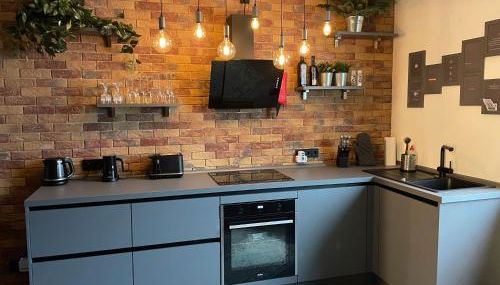 LOFT Design Studio 600m zur Messe/Lanxess - Foto 5, stove, dishwasher