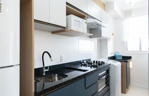 Apartamentos em Bal Piçarras 150 M DA PRAIA com SACADA, WI-FI, PISCINA, PORTARIA 24h, PLAYGROUND e vaga de GARAGEM - Foto 25