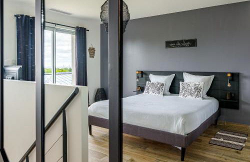 La Villa Perchée, Appartements Élégants, sauna Privé, sport, terrasses et Vue Panoramique, Parking protégé, proche PARIS - Foto 38