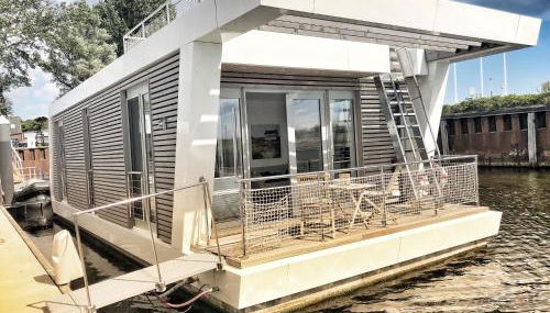 Schwimmendes Ferienhaus Heimathafen - Foto 2