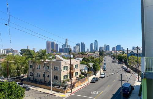 Downtown Los Angeles Skyline balcony view Modern Penthouse - Foto 34