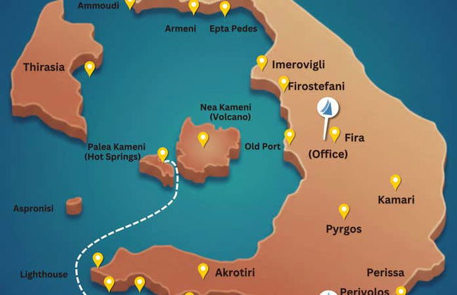 Paseo en catamarán por la Caldera de Santorini con comida - Foto 15