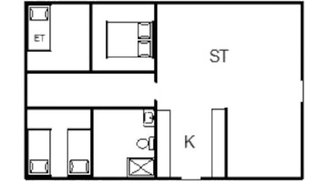 6 Person Holiday Home in Hemmet - Foto 4, Plano