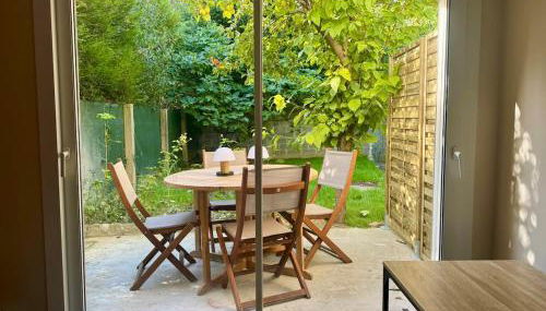 Appartement design et cosy avec terrasse a 10min de Paris et RER C Vitry sur Seine a 150m - Foto 5, Garden, Garden view