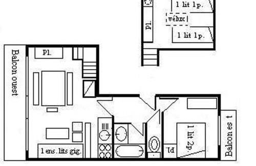 Charmant 2 pièces mezzanine, 6 pers, centre Méribel, proche pistes et commerces - FR-1-180-364 - Foto 28