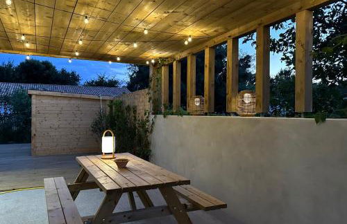 Maison en bois avec piscine proche de la plage - Foto 8