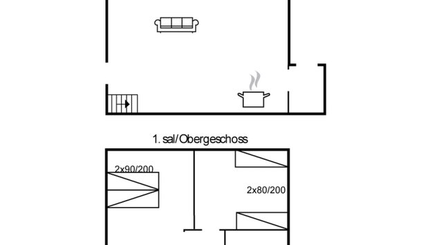 "Nayana" - 2.3km from the sea - Foto 2, Floorplan
