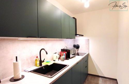 HOMELY STAY Serenity Greens - Stylisch Studio-Apartment with kitchen - 15 min from Central Station-pet friendly - Foto 18