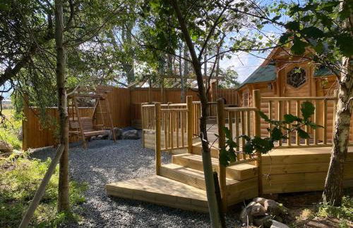 Craigshannoch Luxury 1 bed woodland lodge hot tub - Foto 8