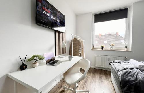 Zentrale City Ferienwohnung Essen 3 Zimmer Balkon Messe - Foto 21