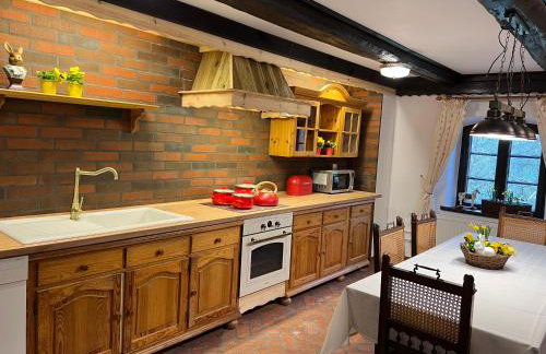 Apartament w XIX-wiecznym Spichlerzu nad Jeziorem z dostępem do parku i widokiem na Dworek Modrzewiowy z 1823 roku - Foto 15