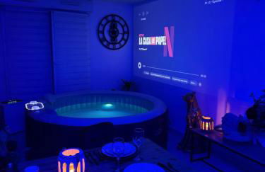 Suite Eden Spa, Appart'hôtel bien être , Patio de standing barbecue - TV XL CinéSport, Lit Q-Size, Wifi, P-Gratuit en Résidence - Foto 5