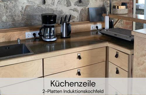 HexenburgbeiDresden mit Faßsauna Stylishes Designerappartement mit Schlafsofa, Terrasse - Nähe Sächsische Schweiz Dresden - Foto 12