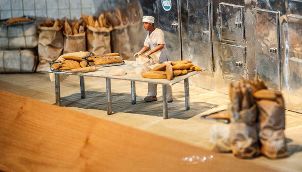 Maquete no Museu do Pão de Mayorga