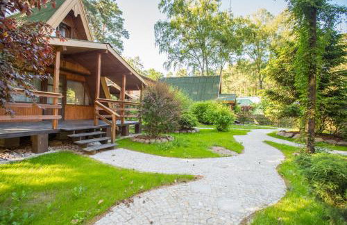 Ośrodek Wypoczynkowy Puszczyk Wolnostojące Domki Sosnowe z zadaszonym tarasem - Foto 7