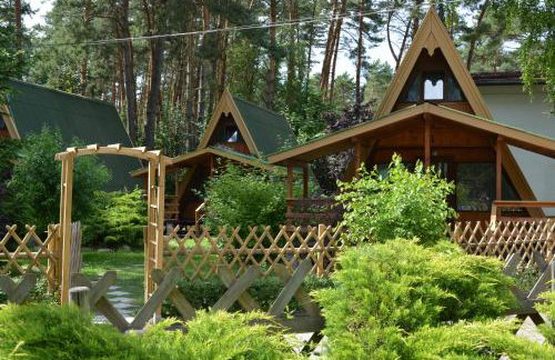 Ośrodek Wypoczynkowy Puszczyk Wolnostojące Domki Sosnowe z zadaszonym tarasem - Foto 4