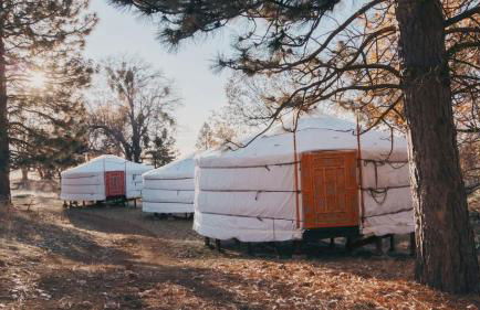 Mongolian yurt at a nature retreat - Foto 13