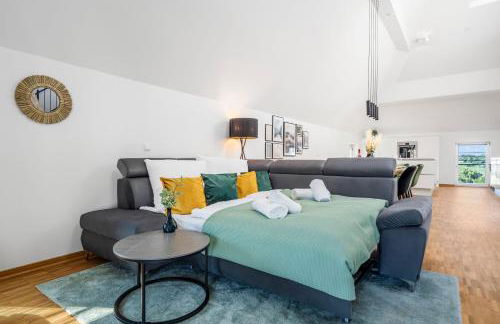 DND Design Loft I 170qm I Parken I Balkon I Workstation I Netflix I Kaffee I Waschmaschine I Trockner I Xbox I Ausblick - Foto 21