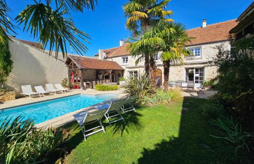 Villa familiale La Finca du champ de l'eau Avec sauna jacuzzi proche de Disney et Paris - Foto 55