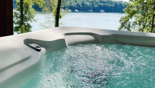 5BR Log Home w Hot Tub & Dock on Lake of Egypt - Foto 5