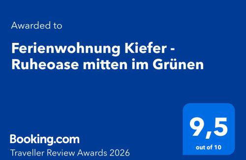 Ferienwohnung Kiefer - Ruheoase mitten im Grünen - Foto 6