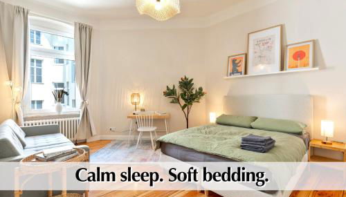 Calm City Escape - 75m2 Central Berlin Altbau-Apartment, 2BR, Smart-TV, Garden - Foto 4, towels