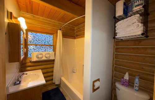 Talkeetna Log Cabin with Hot Tub Unit 2 - Foto 12