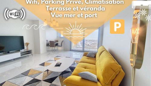 Horizon bleu vue mer dernier étage clim - Photo 3