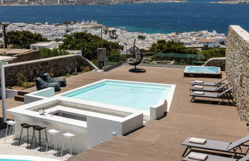 Villa in Mykonos - 6 bedroom - 1km from Mykonos Town - Infinity pool - Sunset view - Foto 1