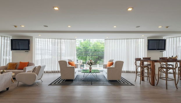 Zona de estar del vestíbulo