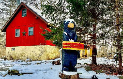 Deck and Forest Views Secluded Cresco Cabin! - Foto 32