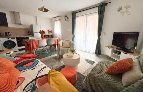 Le Roses- Spacieux T3 cosy proche gare de Lisieux - Foto 6