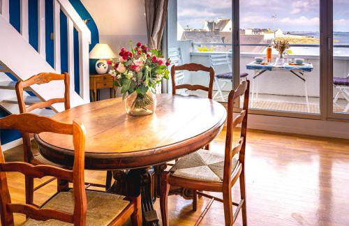 REF 434 Ploemeur Lomener appartement duplex type 4 vue mer - Foto 11