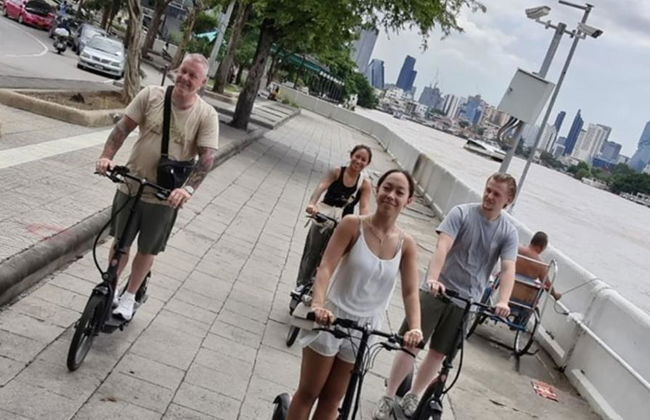 Bangkok e-Scooter and Longtail Boat Tour - Photo 1