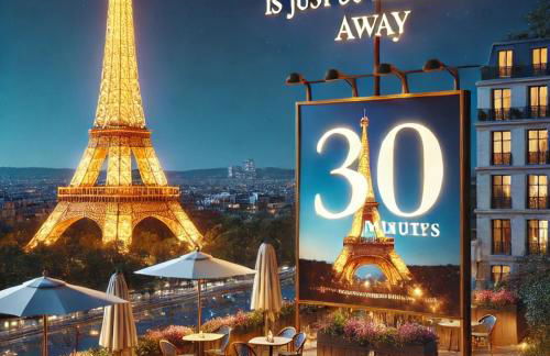 Cozy Station House & Direct Access to Paris - Foto 28