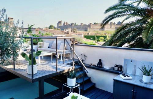 La Maison Blanche 5*, Piscine & vue Cité Médiévale - Foto 13