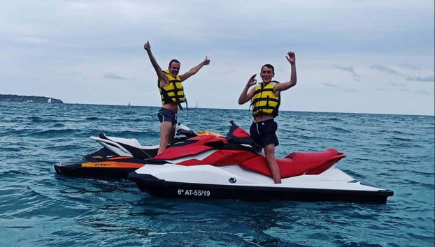 Enjoying an exciting day in Palma