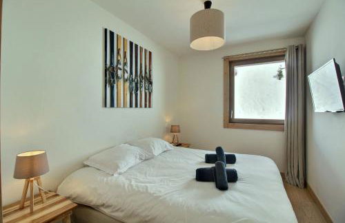 ARC 1600, LE RIDGE, Appartement 10 personnes Duplex Vue Montagne - ski aux pieds - Sauna, Hammam, Piscine, Salle de salle de sport-fitness - Foto 24