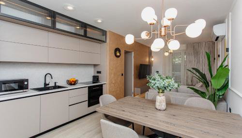 Stunning apartment Bella on Žnjan Beach, private parking - Photo 4, stove, dishwasher, toaster