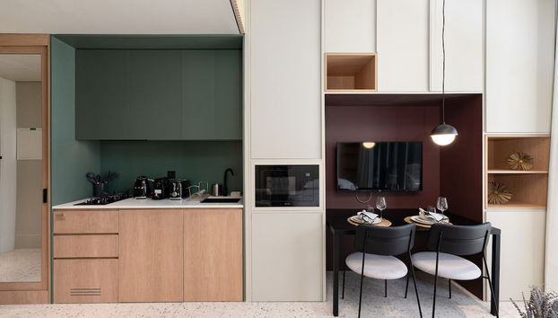 Chic Studio w Burj Khalifa View Balcony - Foto 3, Habitación