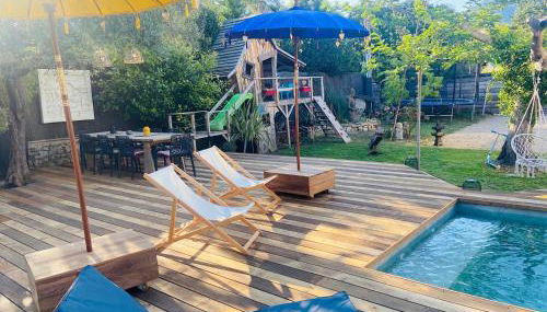 Villa Exotica et belle cabane en bois idéal famille - Foto 5