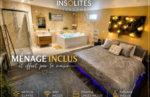 Loft Suite de luxe - Jacuzzi - SPA - Balnéo Vendôme - Foto 15