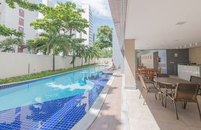 Excelente Flat em Boa Viagem 2 quartos. Ideal para famílias e executivos NOB2105 - Foto 18