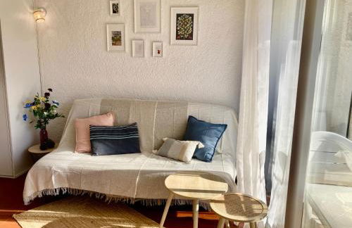 Idyllique ! Terrasse vue jardin et montagne, parking, local à vélos, à 2 pas de la plage et piscine de mai à septembre ! - Foto 4