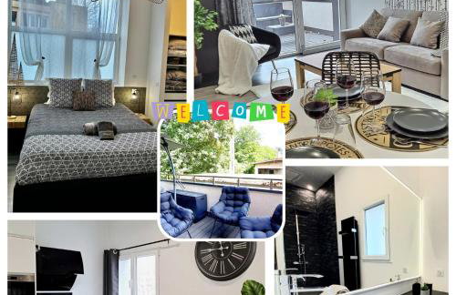 Black&White Home-by So'SerenityHome-Balcon-Parking - Foto 4