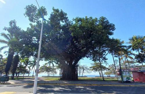 Apartamento com vista pro mar no Centro de Ubatuba - com estacionamento 2 quartos e cozinha completa - Foto 40